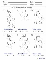 Here you will find a wide range of free math worksheets which will help your child to learn to use multiples and factors at a 4th grade/ 5th grade. Prime And Composite Numbers Worksheets Printable Worksheets And Activities For Teachers Parents Tutors And Homeschool Families