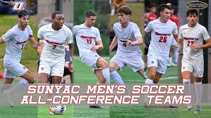 Six Red Dragons Tabbed Men's Soccer All-SUNYAC