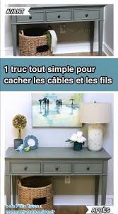 1 Truc Tout Simple Pour Cacher Les Fils Et Les Cables Idees De Decor Trucs Et Astuces Maison Deco Rangement