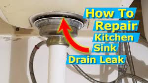 Installing kitchen sink drain strainer. How To Replace A Kitchen Sink Drain Strainer Repair Leak Youtube
