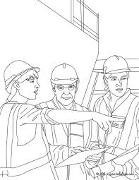Architect On The Construction Site With The Workers Coloring Page Amazing Way For Kids To Discover Coloring Pages Inspirational Coloring Pages Coloring Books