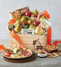 You can treat loved ones and colleagues to a sampler of wine, charcuterie, cheese, and fruits with a basket such as our generous gourmet market favorites gift basket. Gift Baskets Gourmet Food Gift Basket Delivery Harry David