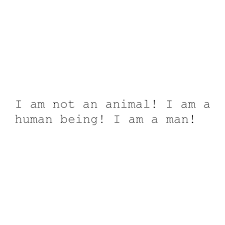 I am not an elephant! 100 Pics Movie Quotes 16 Level Answer The Elephant Man