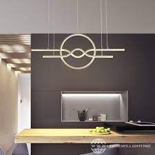 Modern led chandeliers rectangular patio designs. Moderno Led Lampadario Per Sala Da Pranzo Soggiorno Cucina Bar Sospensione Apparecchio Avize La Living Room Lighting Kitchen Lighting Design Led Light Fixtures