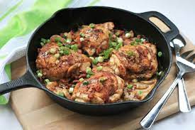 Keto Smothered Chicken Thighs 4 Servings Smothered Chicken Chicken Thigh Recipes Recipes