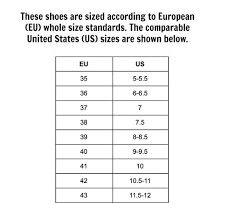 missionarymall shoe sizing guide