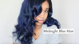 Midnight blue semi permanent cream hair color sku: Tutorial Midnight Blue Hair Youtube
