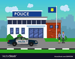 Chicago police adding additional swat shift after ccw. Policemen On The Background Of The Police Station Vector Illustration Download A Free Preview Or High Quality Adob Police Station Clip Art School Kids Police