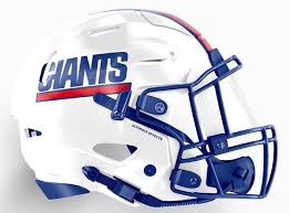 New york giants football features phil simms, harry carson, lawrence taylor, michael strahan, eli manning, odell beckham jr. New York Giants Football Helmet Design Football Helmets Cool Football Helmets