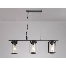 Go tolog in / go tosign up. Dusk Collection Rackenford Linear Pendant 3 Light E27 Black Clear Glass Shade Fitting Style From Dusk Lighting Uk