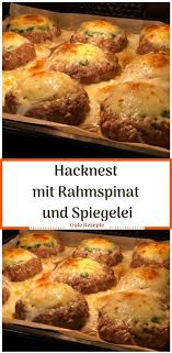 Hacknest Mit Rahmspinat Und Spiegelei In 2020 Lebensmittel Essen Rezepte Essen Und Trinken