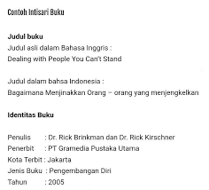 Maybe you would like to learn more about one of these? Contoh Kalimatt Intisari Dari Sebuah Buku Fiksi Brainly Co Id