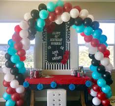 So since our theme was mickey's magical math world, i had them design a clubhouse or treehouse for their first activity. Traditional Balloon Column For 50 S Themed Party Grease Themed Parties Balloon Arch Sock Hop Party