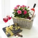 Flower and wine gifts