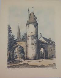 Tour Du Bollwerk Mulhouse De Jules Klippstiehl Peintre Alsace Paysage