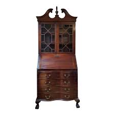 I need period, design or style, designer and current market value for this fully restored and in excellent condition reproduc… read more. Maddox Table Company Of Jamestown New York Mahogany Secretary Desk Chairish