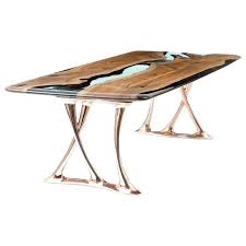Osso 270 Epoxy Resin Walnut Dinning Table In 2020 Dinning Table Resin Table Epoxy Resin Table