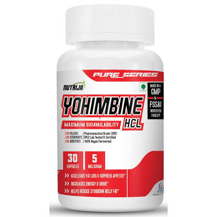 Buy NUTRIJA-YOHIMBINE HCL 5 MG CAPSULES - 30 CAPSULES Online & Get Upto 60% OFF at PharmEasy