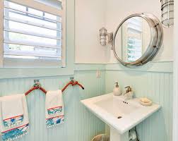 Beach inspired bathrooms are always pretty and enjoyable as they are usually done in water colors dark blue, turquoise and all the other water shades. 31 Nautical Coastal Beach Bathroom Decor Ideas Sebring Design Build