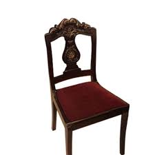 Amazon com art leon vintage accent dining chair. Brown And Maroon Antique Wooden Dining Chair Finish Paint Coated Id 20526765897
