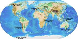 Les données ont été compilées par les chercheurs du monde entier sur le site peaklist.org (en anglais). Sept Sommets Wikipedia