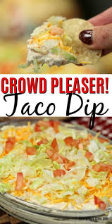 Best Taco Dip Recipe Easy Taco Dip Recipe Simple Taco Dip Recipe Recipe In 2020 Taco Dip Easy Recipes Easy Taco