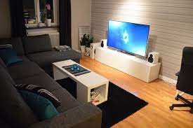 Accent Wall Color Scheme Small Apartment Living Room Male Living Space Best Living Room Design