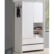Die großen griffe sind in grau. Jugendzimmer Kleiderschrank 2 Trg Mit 2 Schubkasten Sligo 12 Lack We