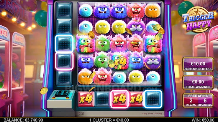 Trigger Happy (Big Time Gaming) Slot Review& Demo