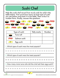 Dive Into Data Workbook Education Com Tally Chart 2nd Grade Math Worksheets Time Worksheets