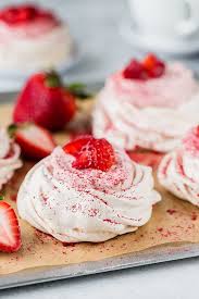 However, meringue is crispy and dry throughout, while pavlova is crispy on the outside, but fluffy i'm not sure how much cocoa powder should be added to maintain the right consistency and still get great flavor. Strawberry Mini Pavlova Sweet Savory