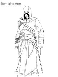 Altair Ibn La Ahad Assassin S Creed Coloring Pages Flag Coloring Pages Assassins Creed