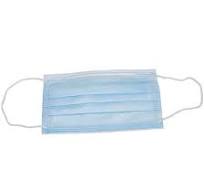 3-ply Ear Loop Face Mask with Melt-Blown Non-woven Fabric, >98% BFE (2.5  µm), >93% PFE (0.5 µm); Box of 50
