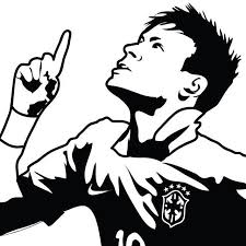 Art Black And White Ronaldo Stencil Kieran Carroll Design Art Drawings Sketches Creative Neymar Jr Silhouette Sketch