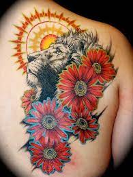 125 Lion Tattoo Ideas That Will Make You Roar Wild Tattoo Art Tattoos Sunflower Tattoos Lion And Sunflower Tattoo