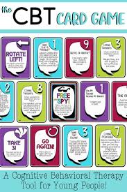 The Cbt Card Game A Fun Cognitive Behavioral Therapy School Counseling Tool Adolescent Therapy Cognitive Behavioral Therapy Books Cognitive Behavioral Therapy