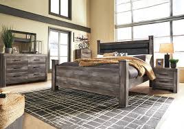 Every piece of bassett furniture. Wynnlow Gray King Poster Bedroom Set Lexington Overstock Warehouse