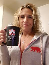 Enjoying coffee & treats at the Hall