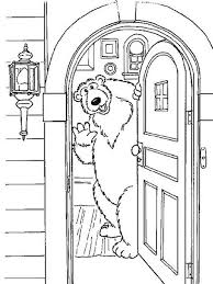 A coloring page of bear in the big blue house: Bear In The Big Blue House Coloring Pages Learny Kids