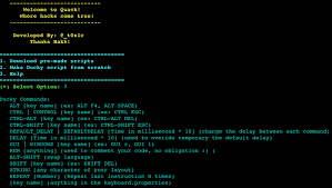 Quack Automatic Ducky Payload Generator Security List Network Generation Ducky Control Key