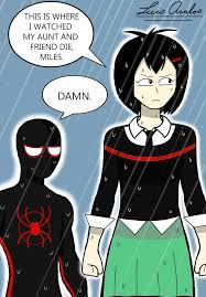 Peni Parker and Miles Morales having an emotional connection. | Miles and  Peni Shipping | Know Your Meme