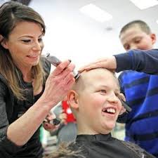 Braving the shave: Monroe fifth-grader shaves head for St. Baldrick's