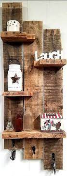 Palletchristmas Pallet Wall Rustic Wall Shelf Reclaimed Etsy Rustic Wall Shelves Wood Wall Decor Pallet Decor