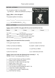 Song Worksheet Girl Like You Present Perfect Classroom Songs Present Perfect Songs