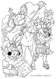 Kleurplaat Paard Van Sint