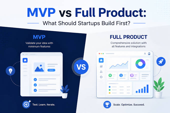 MVP vs Full Product: What Should a Startup Build First?