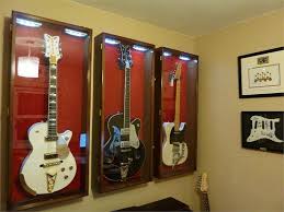 guitar display case cabinet