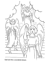 Show your kids a fun way to learn the abcs with alphabet printables they can color. Jacob S Dream Jacob S Ladder Coloring Home