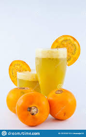 Suco De Lulo Um Fruto Exotico Colombiano Tradicional Foto De Stock Imagem De Geada Colombiana 131912112