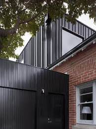 Metal Panels And Brick Metal Facade Brick Exterior House Edwardian House